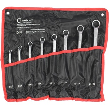 Condor Kľúče 6 - 22 mm 75° posun sada 8 kusov 100-00582
