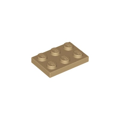 Lego 3021 Dark Tan Plate 2 x 3