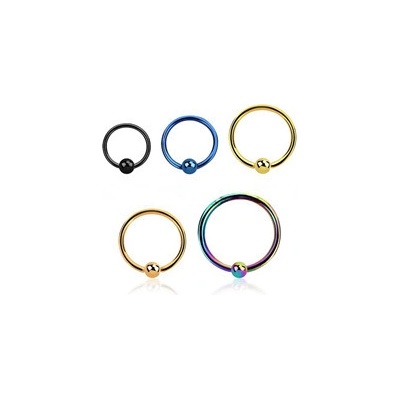 Piercingate piercing kroužek PKR00125 Zlatá