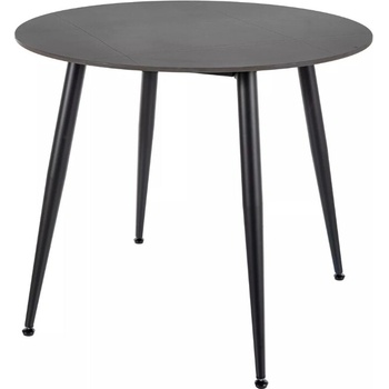 Textilomanie Okrúhly RION 90 cm s keramickou doskou čierny mramor