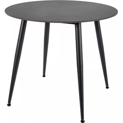 Textilomanie Okrúhly RION 90 cm s keramickou doskou čierny mramor