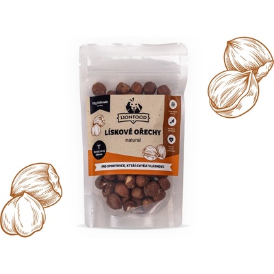 LIONFOOD Lískové ořechy NATURAL 1000 g