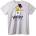 NOONEBRAND Тениска Космическо куче Здравей - M, White