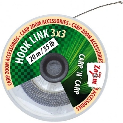 Carp Zoom Nadväzcová 3x3 - 20m 25lb 11,4kg (hnedá)
