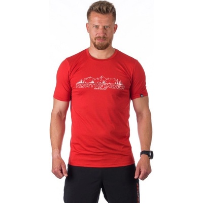 Northfinder triko JOHNATHAN TR-3925OR darkredmelange