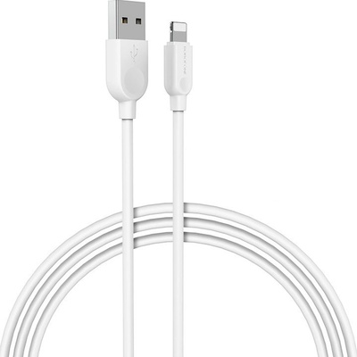 Borofone BX14 LinkJet, USB na Lightning, 2,4A, 2m, bílý