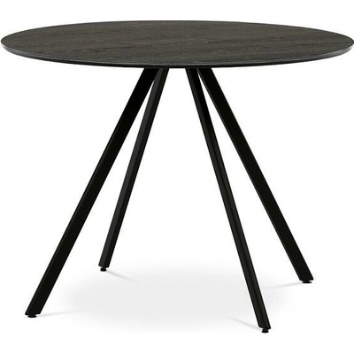 Autronic HT-R5010 GREY Kulatý jídelní stůl 100 x 100cm lamino šedý dub