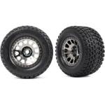 Traxxas колело 4.3/5.7", диск XRT Race черен хром, гума Gravix (чифт)
