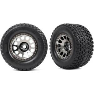 Traxxas колело 4.3/5.7", диск XRT Race черен хром, гума Gravix (чифт)