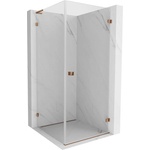Mexen Lunar-B L врата за душ кабина дясна 90 x 90 см, прозрачна, розово злато - 832L-090-090-60-00-P (832L-090-090-60-00-P)