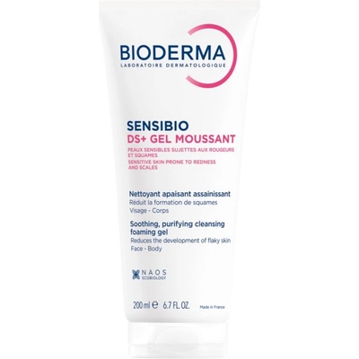 BIODERMA Sensibio DS+ Gel Moussant почистващ гел за чувствителна кожа на лицето 200ml