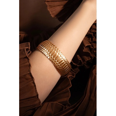 Lilou Позлатена гривна Lilou Snake (262/BRA/NO1/PO)