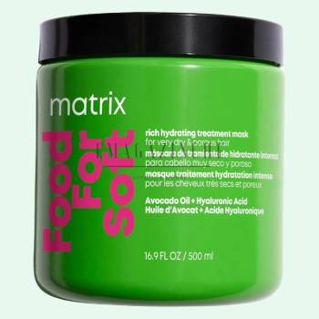 Matrix Богата хидратираща маска за много суха и чувствителна коса 500 мл Food For Soft Rich Hydrating Mask (09884486507099)