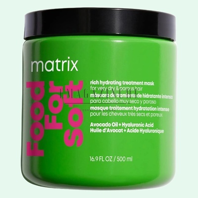 Matrix Богата хидратираща маска за много суха и чувствителна коса 500 мл Food For Soft Rich Hydrating Mask (09***)