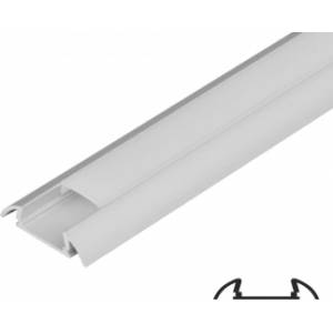 ULTRALUX ПРОФИЛ ultralux ЗА led ЛЕНТА ОТКР. МОНТАЖ apn215 ТЕСЕН 2м (apn215)