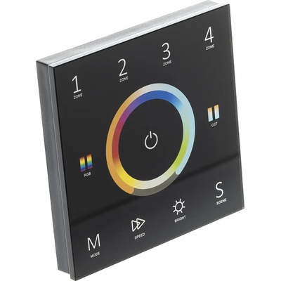 T-LED Bezdrátový nástěnný ovladač dimLED ALLMIX Barva:: černá 069241