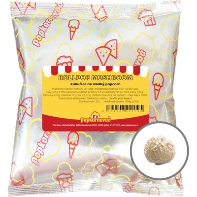 Popkornovač.cz Kukurica na popcorn RollPOP mushroom 500 g