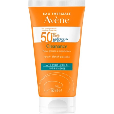 Avène Cleanance Solaire слънцезащита за кожа, склонна към акне SPF 50+ 50ml
