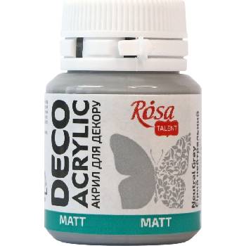 Rosa Talent АКРИЛНА боя Neutral Gray (26) Mat 20 ml 1 бр (20026)