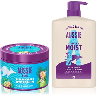 Aussie SOS & Miracle Moist комплект за суха и увредена коса