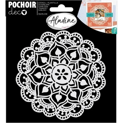 Aladine plastová šablona mandala 15 X 15 CM