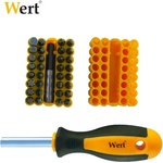 Wert Комплект ръкохватка с накрайници (битове) 34 части / wert 2255 / (w 2255)