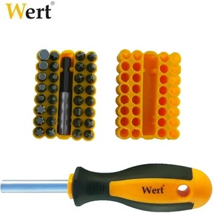 Wert Комплект ръкохватка с накрайници (битове) 34 части / wert 2255 / (w 2255)