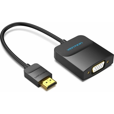 Адаптер Vention 42154, от HDMI(м) към VGA(ж), 0.15m, черен, позлатени конектори (Ventilon_42154)