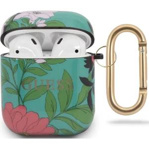 Guess Калъф Guess GUACA2TPUBKFL01 за AirPods, зелен N. 1 Flower Collection (GUACA2TPUBKFL01)