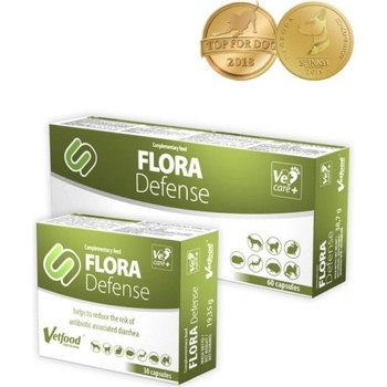 VetFood Flora Defense - синбиотик за кучета, котки и дребни животни, 60 капсули - Полша