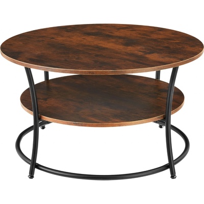 Tectake 404447 Cromford 80x46cm drevo tmavé rustikálne
