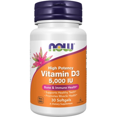 Now Foods Vitamin D-3 5000 iu 30 kapsúl