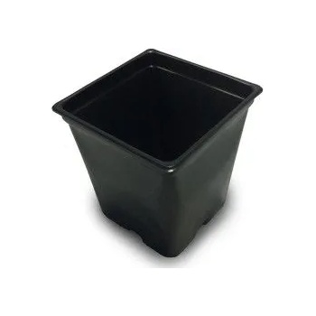 Image 1 of Квадратна черна саксия 7L - 20x20cm