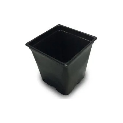 Квадратна черна саксия 7L - 20x20cm