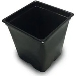  Квадратна черна саксия 7L - 20x20cm