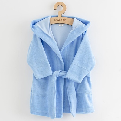 New Baby Comfortably Detský froté župan blue