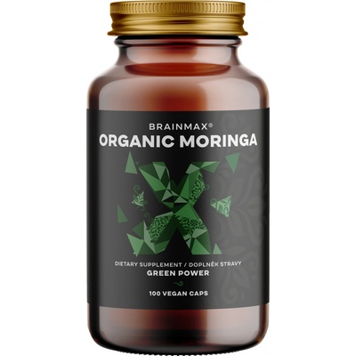 BrainMax Organic Moringa, 500 mg 100 rostlinných kapslí