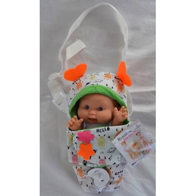Marina & Pau Nenotin Kája v zelené přenosné taštičce Nenotin Hip Pouch 21 cm