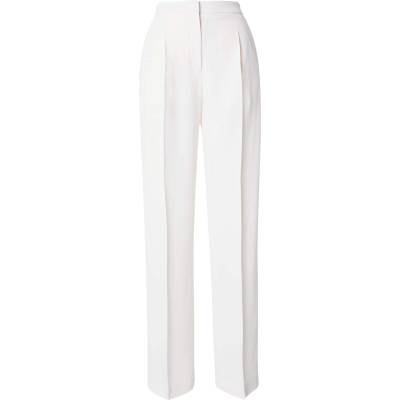 BOSS Панталон с ръб 'Tozera' бяло, размер 38