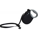 alcott Adventure retractable leashes - автоматичен повод с мека дръжка Адвенчър, ЧЕРЕН, размер L - дължина на повода 4, 8 м - подходящо за кучета до 49, 8 кг ADLBK