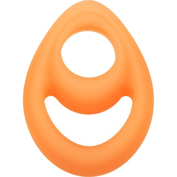 CalExotics Alpha Glow-In-The-Dark Liquid Silicone Teardrop Ring Orange