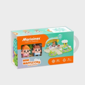 Marioinex Мини вафлен конструктор " Градски център" - Кафене 80 части