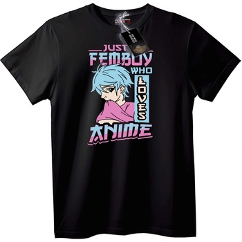 NOONEBRAND Тениска Femboy Аниме - 2XL, White