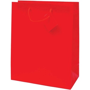 EUROCOM Подаръчна торбичка Mat Jumbo, 33x45.7x10.2cm, червена (25413-А-ЧЕРВЕН)