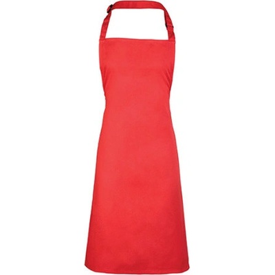 Premier Workwear Klasická zástera za krk PR150 Strawberry Red Pantone 186 72 x 86 cm