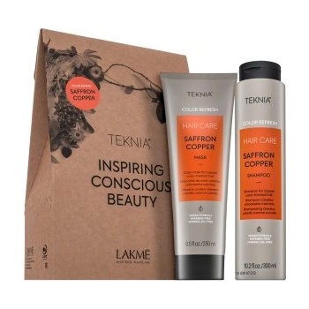 Lakmé Teknia Color Refresh Saffron Copper Pack Шампоан + Маска за съживяване на медни оттенъци 300 ml + 250 ml