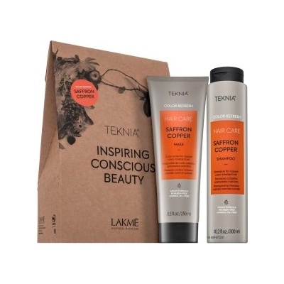 Lakmé Teknia Color Refresh Saffron Copper Pack Шампоан + Маска за съживяване на медни оттенъци 300 ml + 250 ml