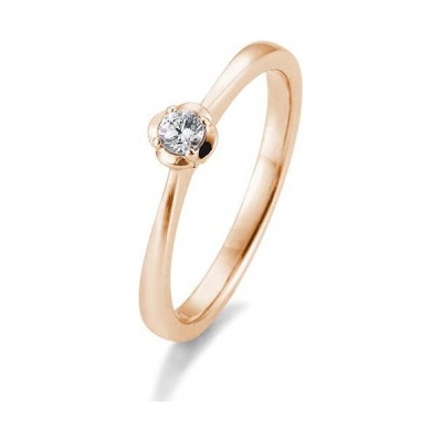 Sofia Diamonds prsteň z ružového zlata s diamantom BE41 05951 R