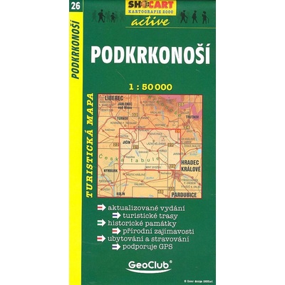 č. 26-Turistická mapa ST 26 Podkrkonoší 1:50 000