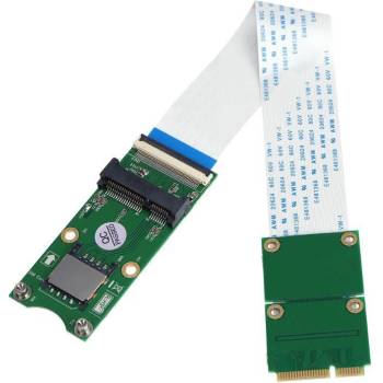 Neven Mini PCI-E X mSATA Flexible Extender Cable with SIM 8 Pin Card Slot